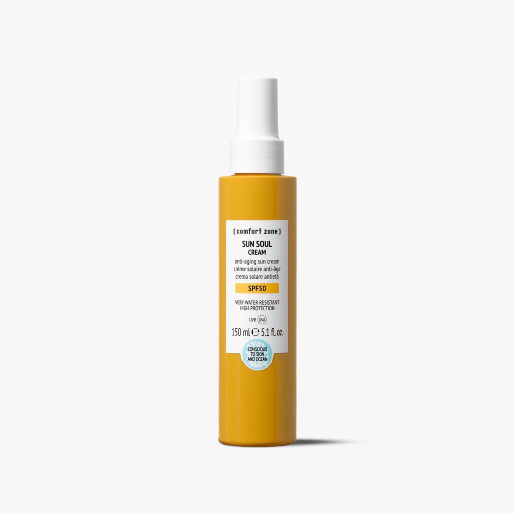 COMFORT ZONE SUN SOUL Priešraukšlinis kremas nuo saulės kūnui SPF50, 150 ml