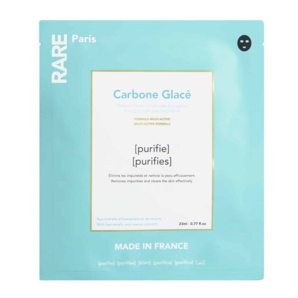 Rare Paris Carbone Glacé box valomoji veido kaukė, rinkinys 5 vnt