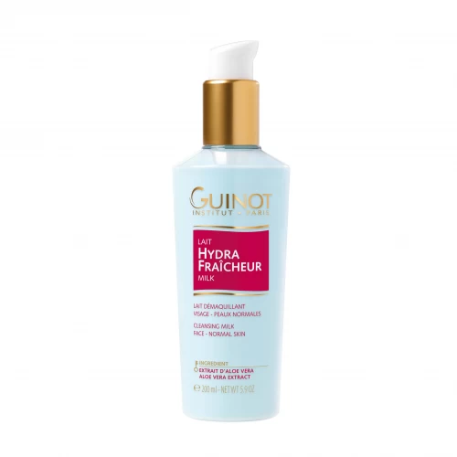 GUINOT Hydra Fraicheur milk gaivinamasis valomasis pienelis visų tipų odai, 200 ml