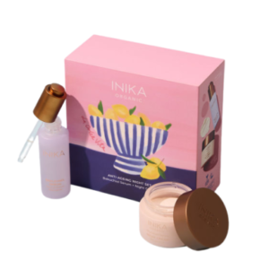 INIKA ANTI-AGEING NIGHT DUO DOVANŲ RINKINYS