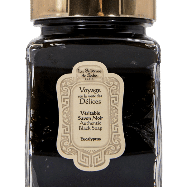 La Sultane de Saba Hammam Eucalyptus Black Soap juodasis muilas su eukaliptu