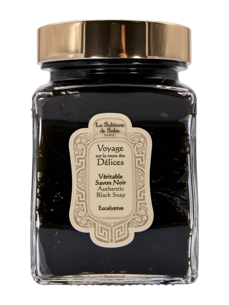 La Sultane de Saba Hammam Eucalyptus Black Soap juodasis muilas su eukaliptu