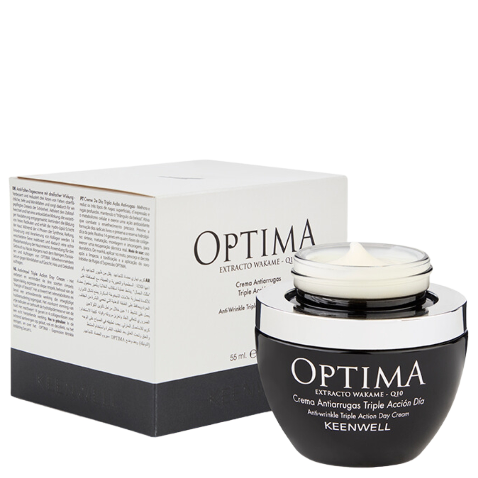 KEENWELL OPTIMA TREJOPO POVEIKIO DIENINIS VEIDO KREMAS, 55 ml 1 KEENWELL OPTIMA TREJOPO POVEIKIO DIENINIS VEIDO KREMAS, 55 ml