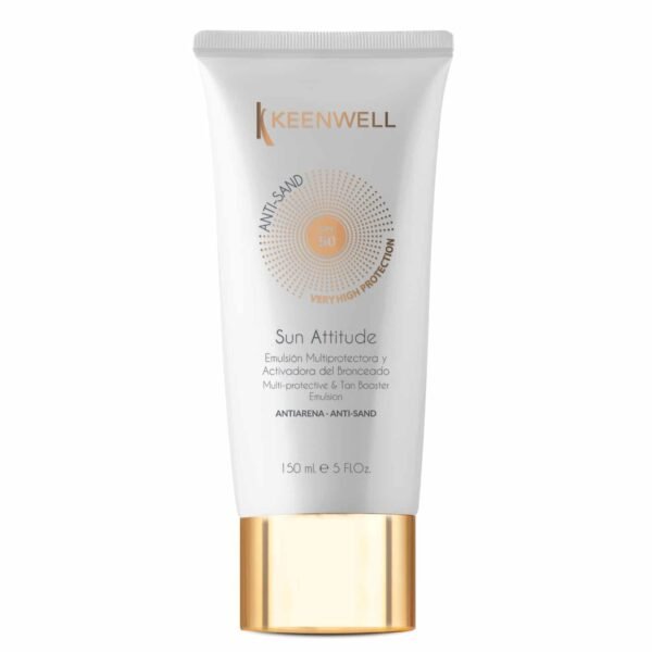 Keenwell Sun Attitude Anti-Sand apsauginė įdegi skatinanti emulsija kūnui SPF50, 150 ml