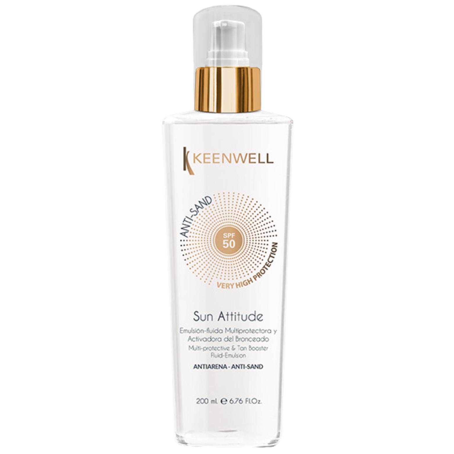 KEENWELL SUN ATTITUDE FLUIDAS NUO SAULĖS SPF50, 200 ml 1 KEENWELL SUN ATTITUDE FLUIDAS NUO SAULĖS SPF50, 200 ml
