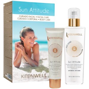 KEENWELL SUN ATTITUDE SPF 50 CC KREMAS VEIDUI, 60 ml + FLUIDAS NUO SAULĖS SPF50, 200 ml