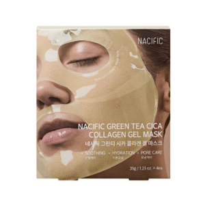 Nacific Gelinė Kaukė Su Žaliosios Arbatos ir Azijinės Centelės Kompleksu - Green Tea Cica Collagen Gel Mask, 1 vnt