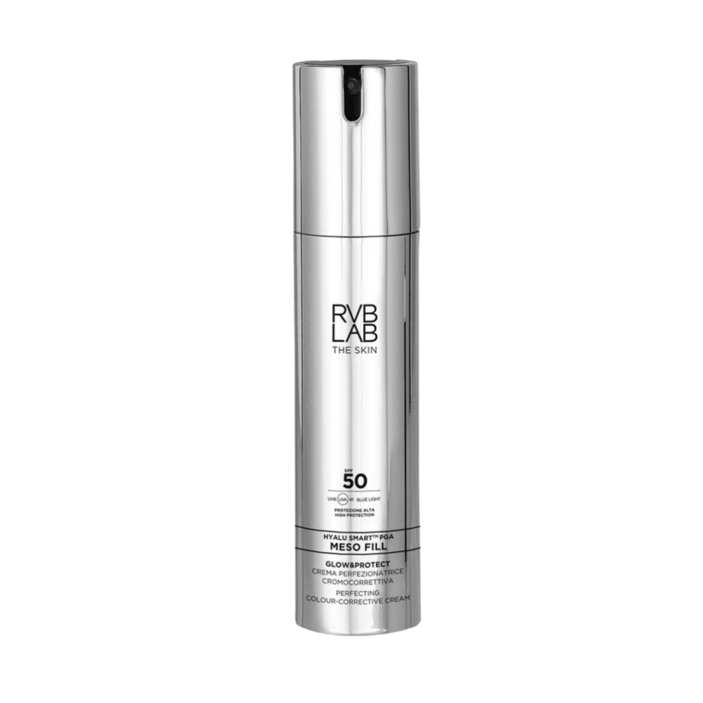 RVB LAB Glow & Protect Color-Corrective švytėjimo suteikiantis kremas su atspalviu ir SPF50