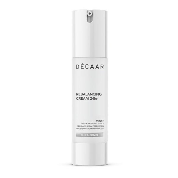 DECAAR Sebumo išsiskyrimą reguoliuojantis kremas | Rebalancing cream 24hr