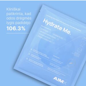 AIMX Greito poveikio giliai drėkinanti veido kaukė su peptidais AIMX Hydrate Me