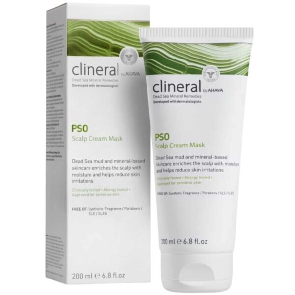 Ahava Clineral Pso kremas-kaukė galvos odai, 200 ml