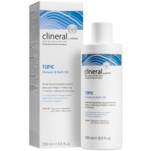 AHAVA CLINERAL TOPIC DUŠO IR VONIOS ALIEJUS, 250 ML