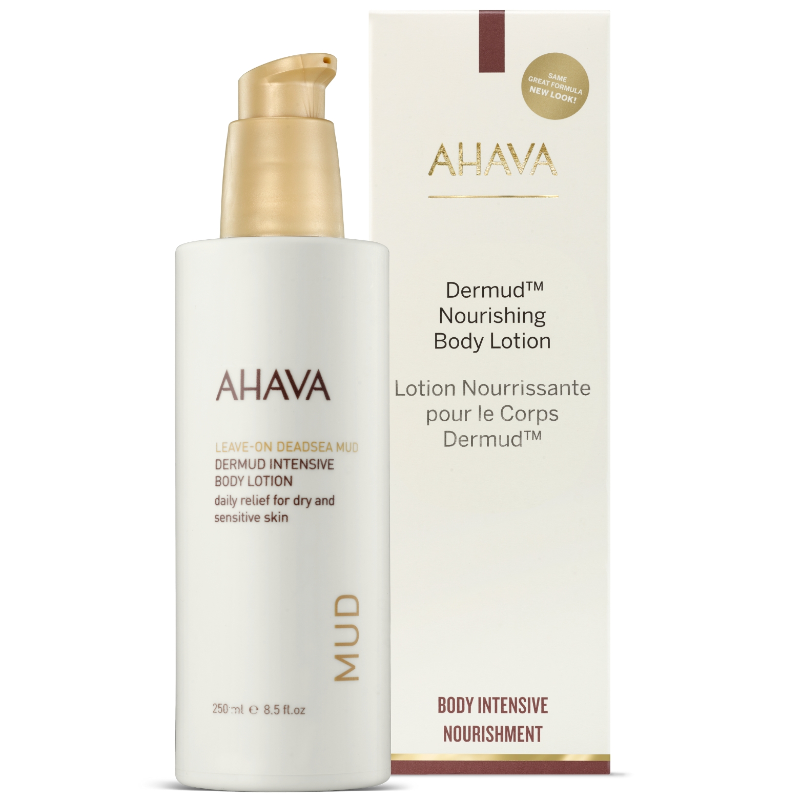 AHAVA DERMUD™ MAITINANTIS KŪNO LOSJONAS, 250 ml 1 AHAVA DERMUD™ MAITINANTIS KŪNO LOSJONAS, 250 ml