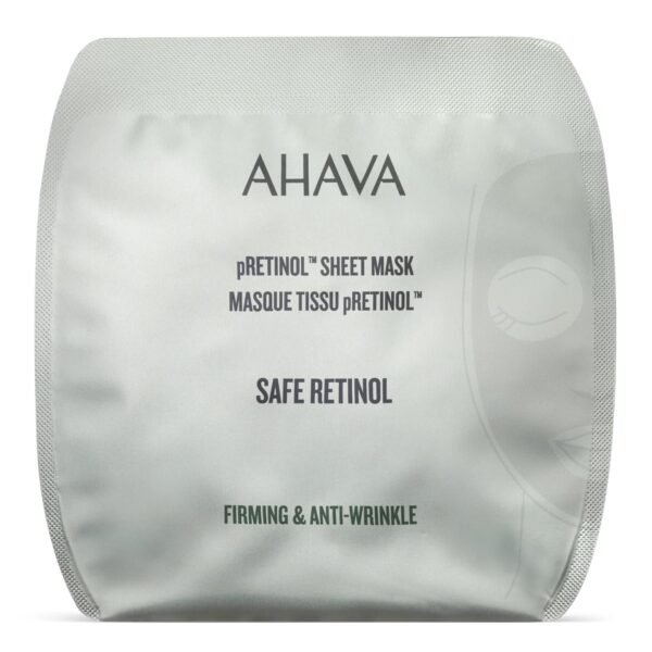 Ahava Pretinol™ lakštinė veido kaukė, 17 g
