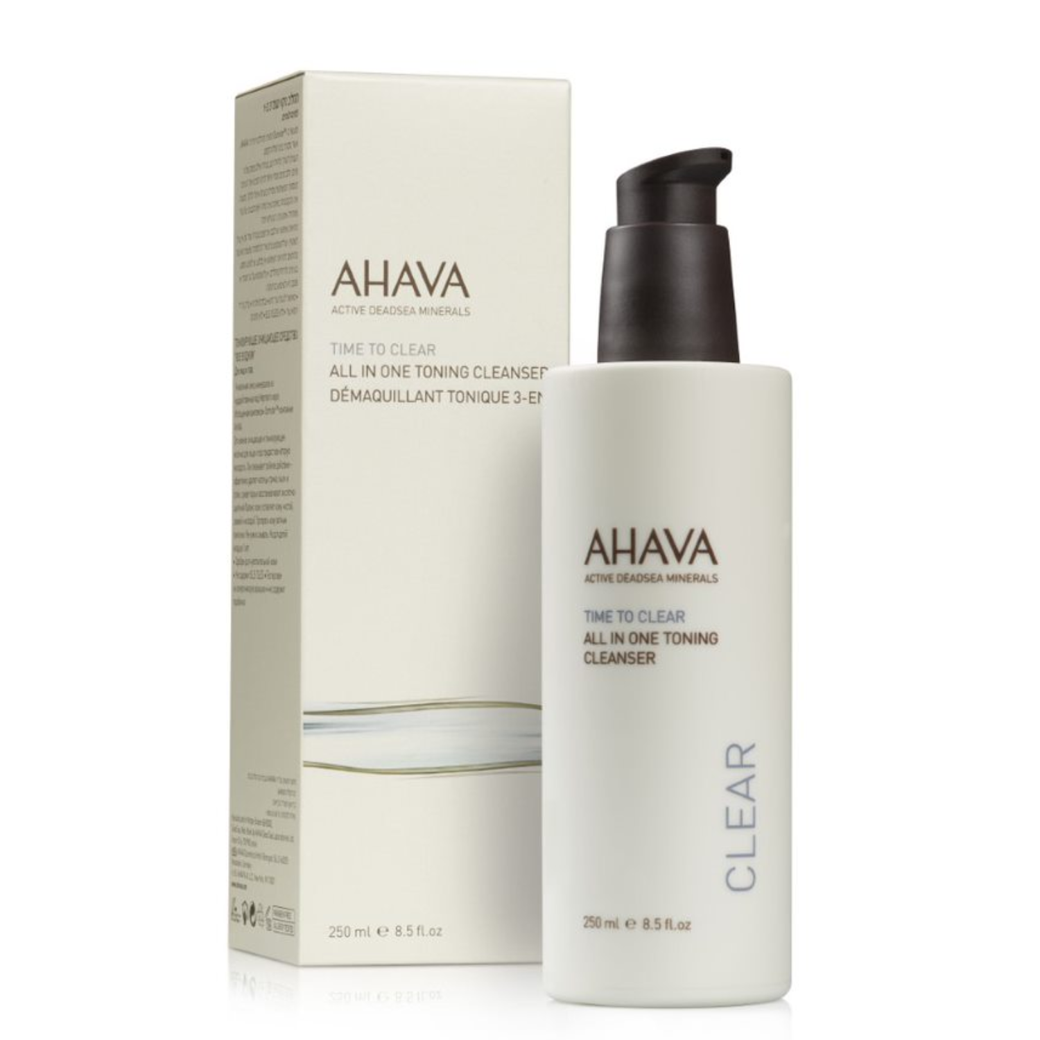 AHAVA TIME TO CLEAR ALL-IN-ONE TONIZUOJANTIS PRAUSIKLIS - 250 ML 1 AHAVA TIME TO CLEAR ALL-IN-ONE TONIZUOJANTIS PRAUSIKLIS - 250 ML