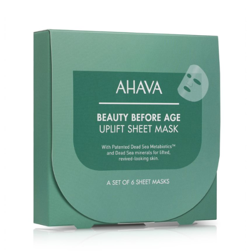AHAVA BEAUTY BEFORE AGE UPLIFT STANGRINAMOSIOS LAKŠTINĖS KAUKĖS, 6 vnt. 1 AHAVA BEAUTY BEFORE AGE UPLIFT STANGRINAMOSIOS LAKŠTINĖS KAUKĖS, 6 vnt.