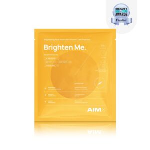AIMX Greito poveikio skaistinanti veido kaukė su vitaminu C AIMX Brighten Me, 5 vnt.