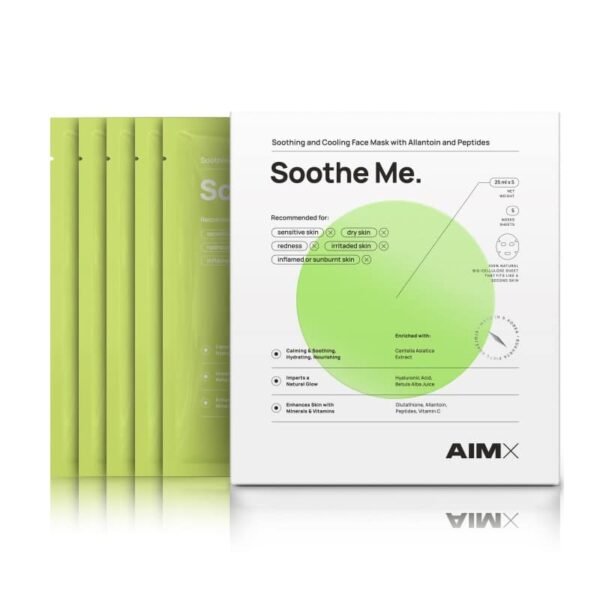 AIMX Greito poveikio raminanti veido kaukė su peptidais AIMX Soothe Me