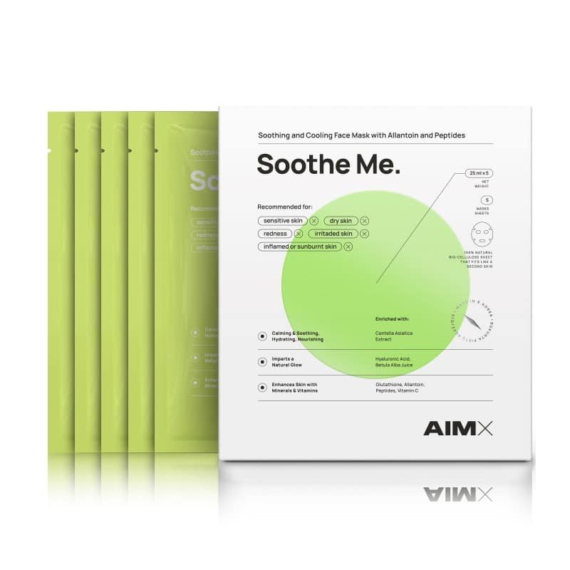 AIMX Greito poveikio raminanti veido kaukė su peptidais AIMX Soothe Me