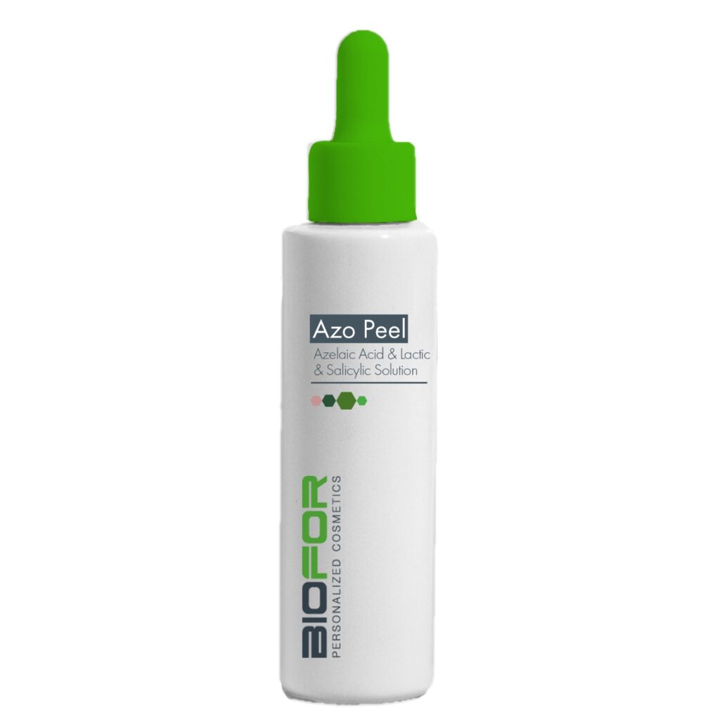 BIOFOR AZO PEEL RŪGŠTINIS PILINGAS SU AZELAINO, PIENO IR SALICILO RŪGŠTIMIS, 50 ML