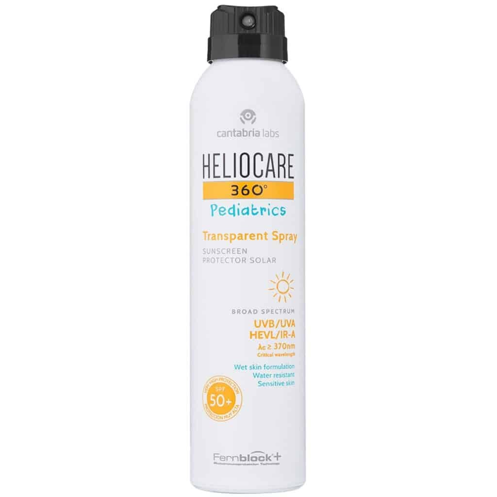 Heliocare 360 Pediatrics transparent purškiama apsauginė priemonė vaikams SPF50+, 200ml