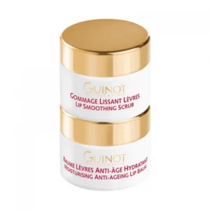 GUINOT Lip Balm & Lip Soothing Scrub – Drėkinamasis priešraukšlinis lūpų balzamas ir šveitiklis, 2×7 ml