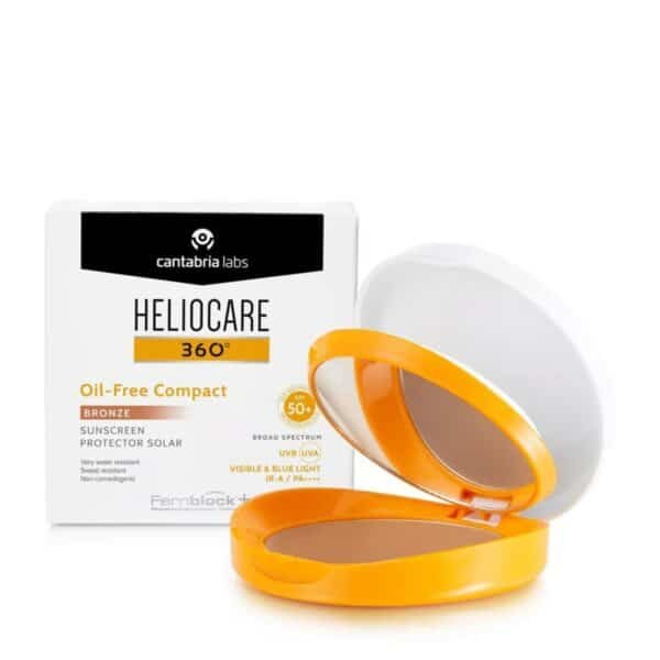 Heliocare 360 Oil-free apsauginė kompaktinė pudra SPF50, 10g (bronze)