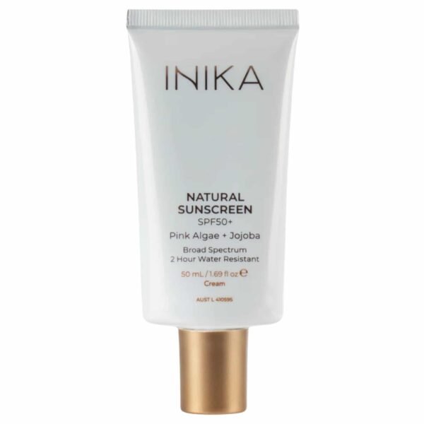 Inika Organic natūralus apsauginis veido kremas nuo saulės SPF50+, 50 ml