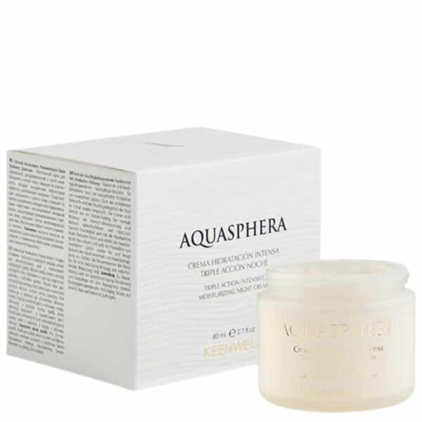 Keenwell Aquasphera trejopo poveikio intensyviai drėkinamasis naktinis kremas, 80 ml