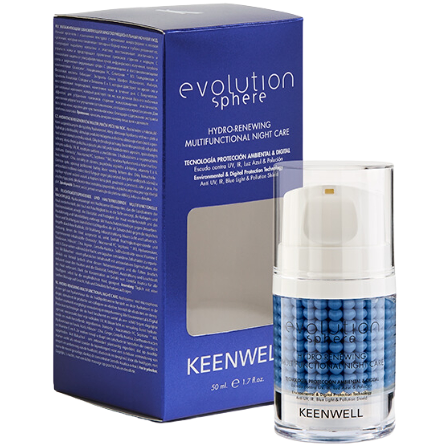 KEENWELL EVOLUTION SPHERE DRĖKINAMASIS ATKURIAMASIS NAKTINIS VEIDO KREMAS, 50 ml 2 KEENWELL EVOLUTION SPHERE DRĖKINAMASIS ATKURIAMASIS NAKTINIS VEIDO KREMAS, 50 ml - Image 2