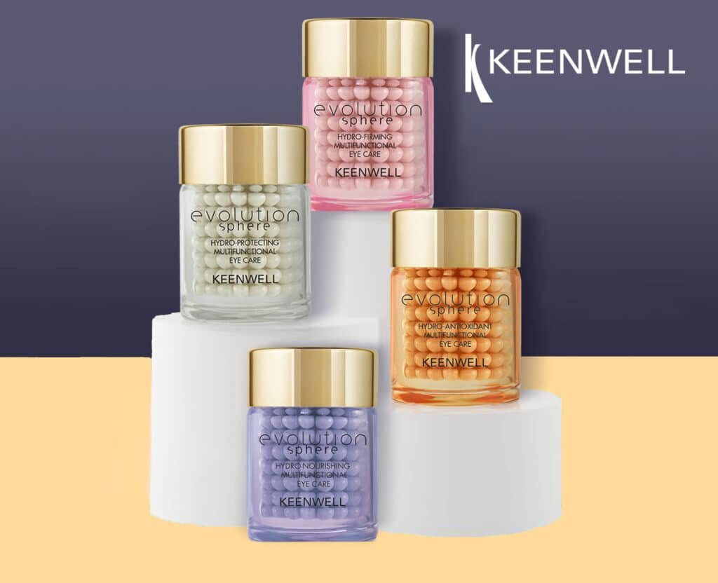 Keenwell Evolution sphere drėkinantis antioksidacinis daugiafunkcinis paakių kremas, 15 ml