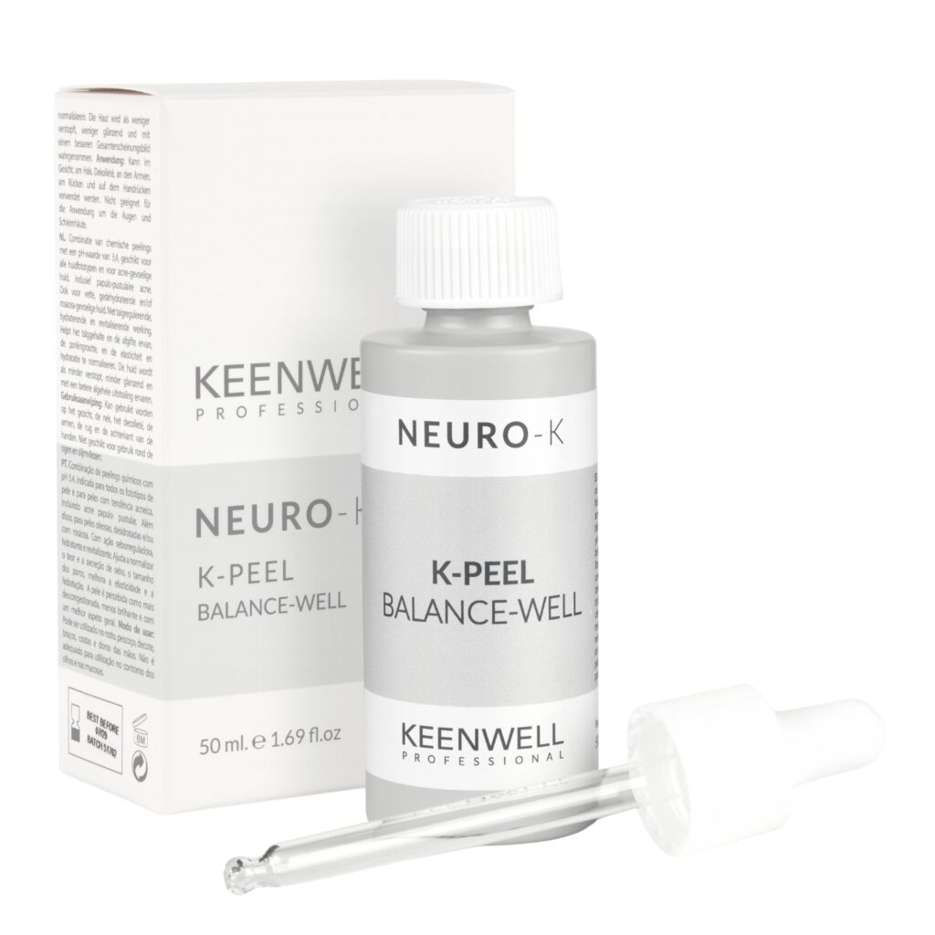 KEENWELL NEURO-K K-PEEL BALANCE-WELL RŪGŠTINIS PILINGAS pH 3.4, 50 ML