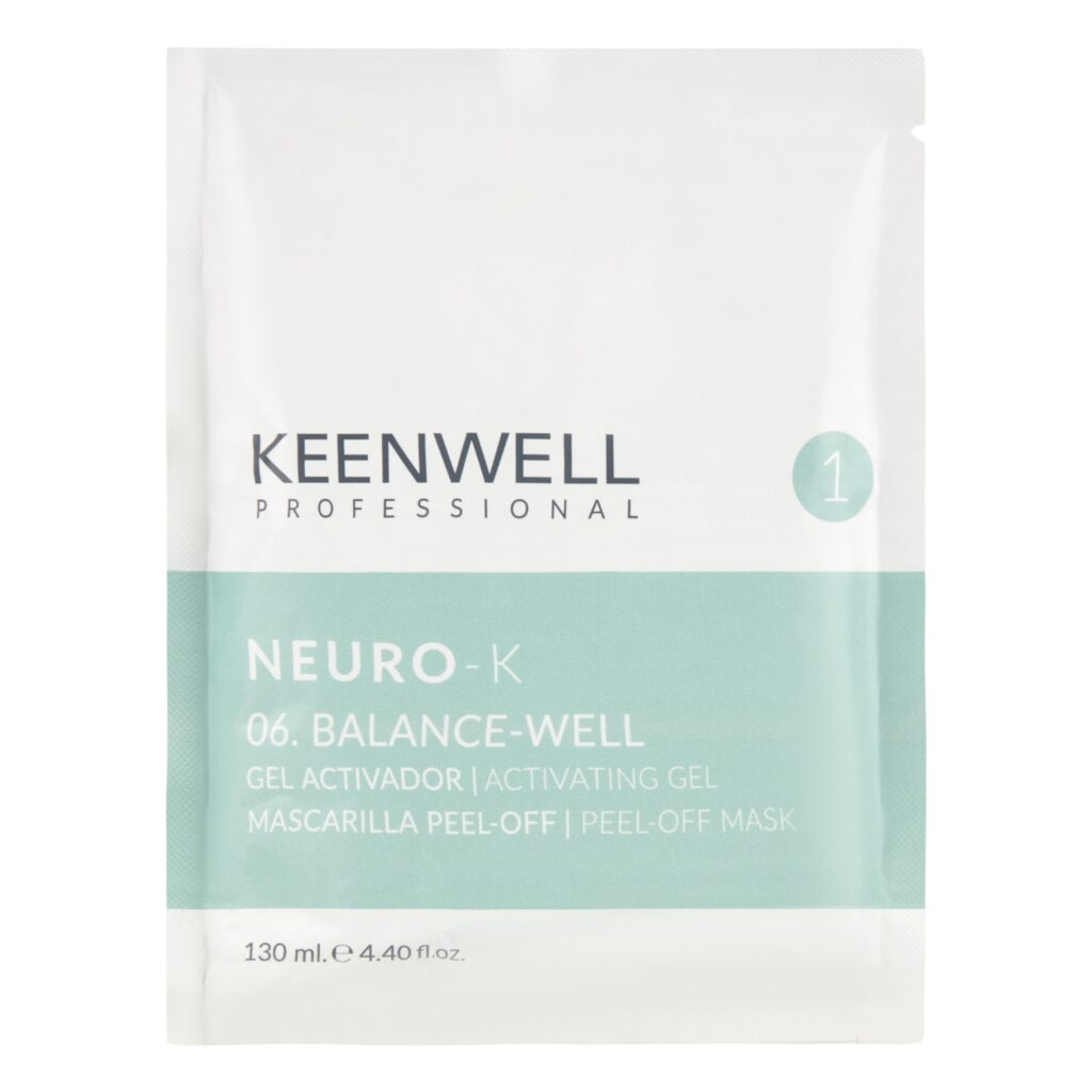 KEENWELL NEURO-K BALANCE-WELL VEIDO KAUKĖS PEEL-OFF SISTEMA, 130ml/15gr
