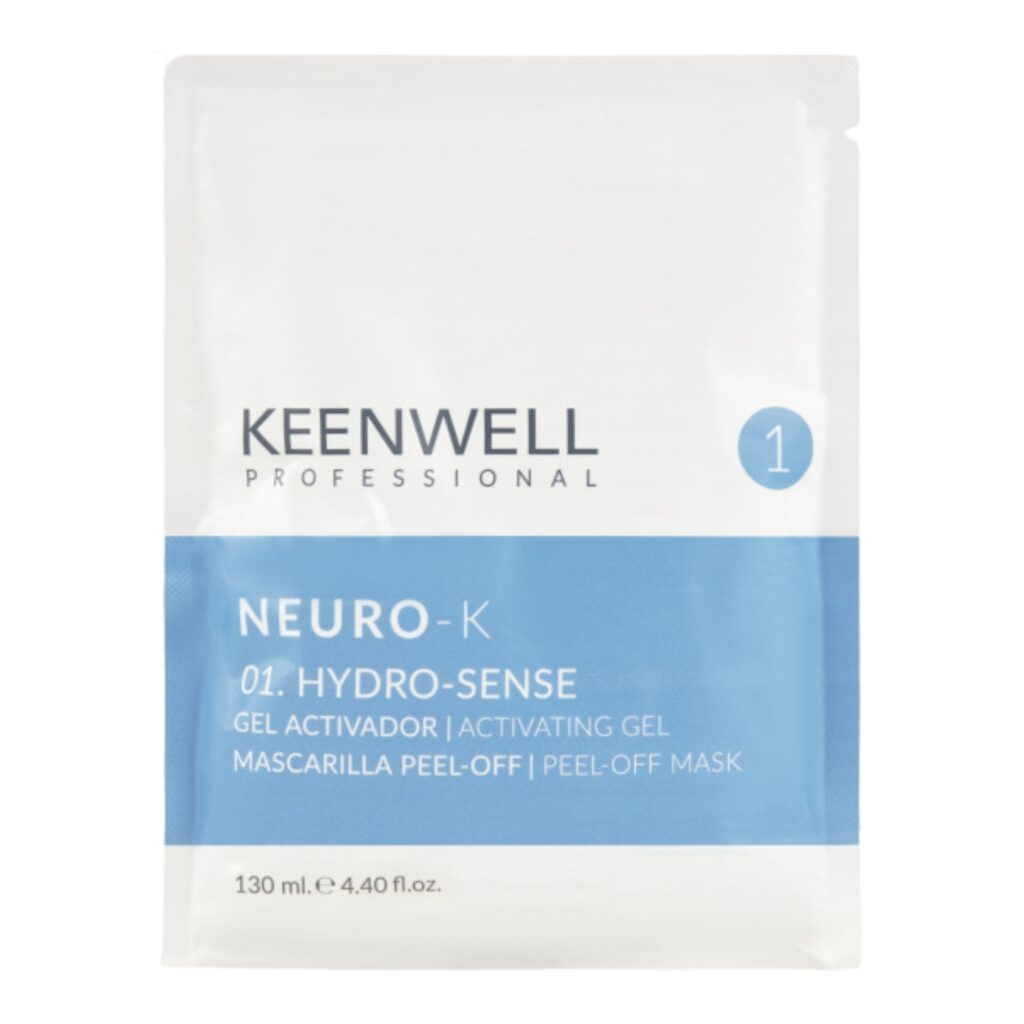 KEENWELL NEURO-K HYDRO-SENSE VEIDO KAUKĖS PEEL-OFF SISTEMA, 130ml/15gr