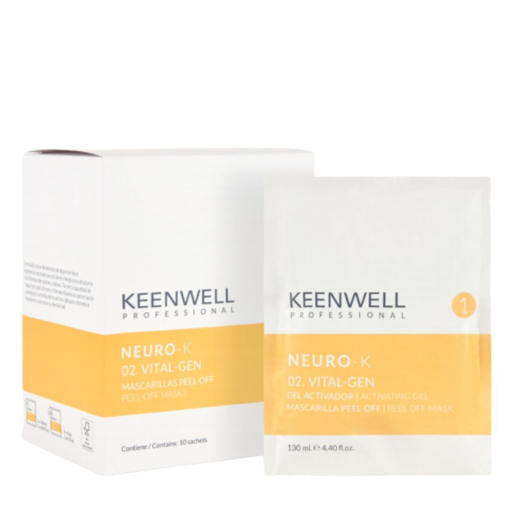 KEENWELL NEURO-K VITAL-GEN VEIDO KAUKĖS PEEL-OFF SISTEMA (5 x 130ml/15gr)