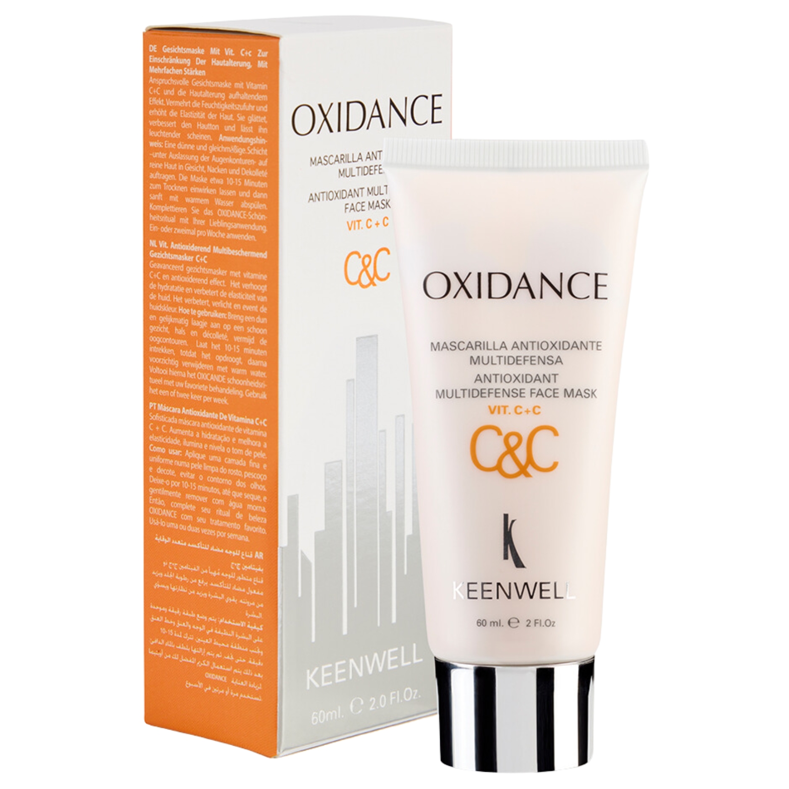 KEENWELL OXIDANCE ANTIOKSIDACINĖ VISAPUSIŠKAI APSAUGANTI VEIDO KAUKĖ, 60 ML 1 KEENWELL OXIDANCE ANTIOKSIDACINĖ VISAPUSIŠKAI APSAUGANTI VEIDO KAUKĖ, 60 ML