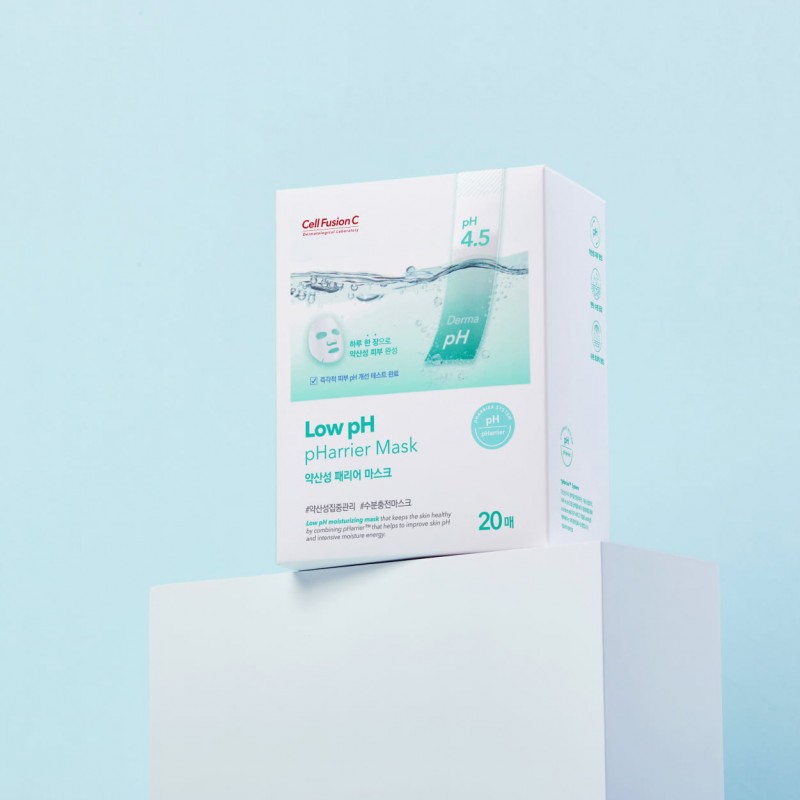 CELL FUSION C Low pH pHarrier Mask drėkinanti lakštinė veido kaukė (dėžutė)