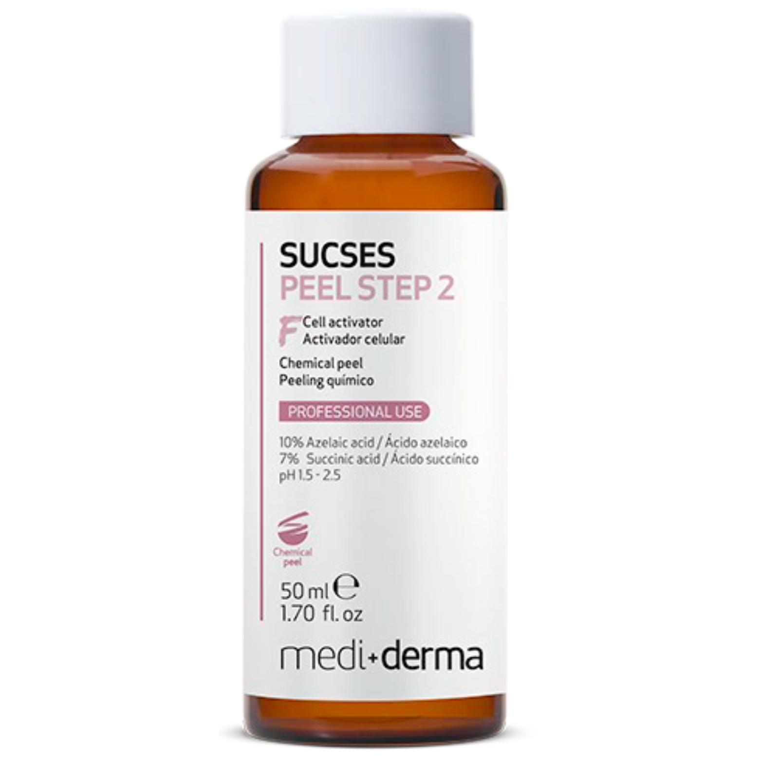 MEDIDERMA SUCSES PEEL STEP 2 RŪGŠTINIS PILINGAS, 50 ML 1 MEDIDERMA SUCSES PEEL STEP 2 RŪGŠTINIS PILINGAS, 50 ML