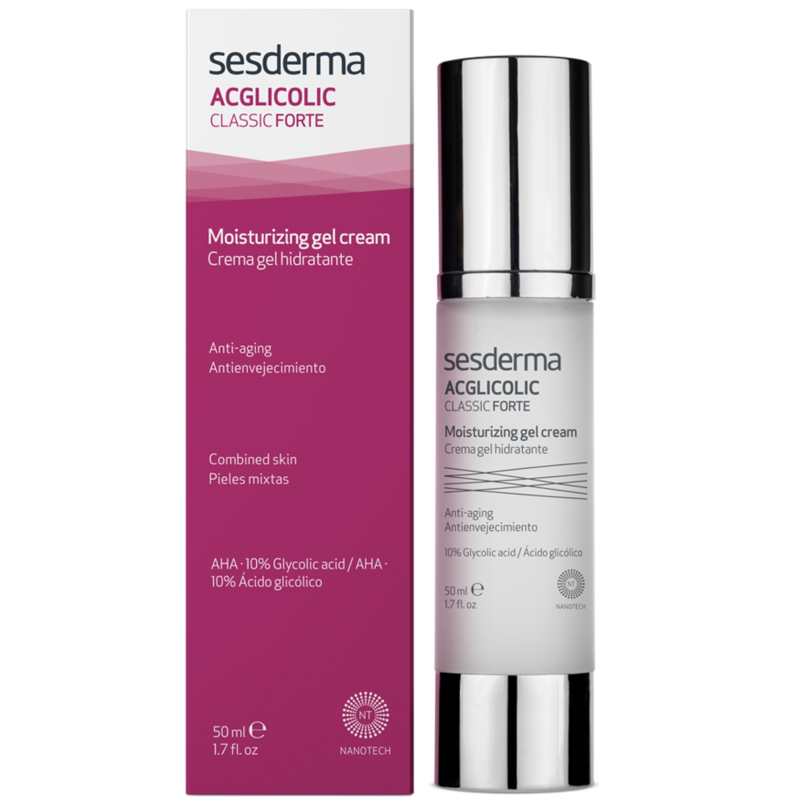 SESDERMA ACGLICOLIC CLASSIC FORTE DRĖKINAMASIS GELINIS KREMAS, 50 ML 1 SESDERMA ACGLICOLIC CLASSIC FORTE DRĖKINAMASIS GELINIS KREMAS, 50 ML