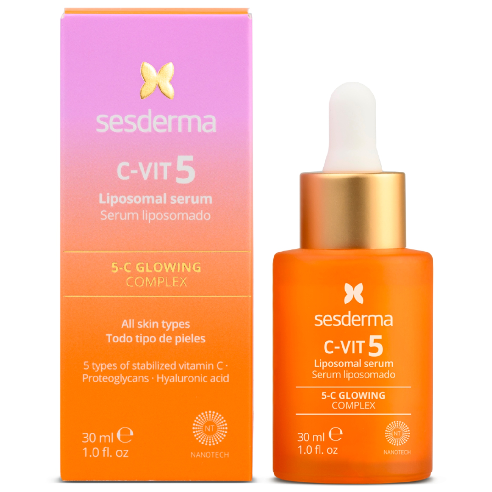 SESDERMA C-VIT 5 LIPOSOMINIS VEIDO SERUMAS, 30 ML 1 SESDERMA C-VIT 5 LIPOSOMINIS VEIDO SERUMAS, 30 ML