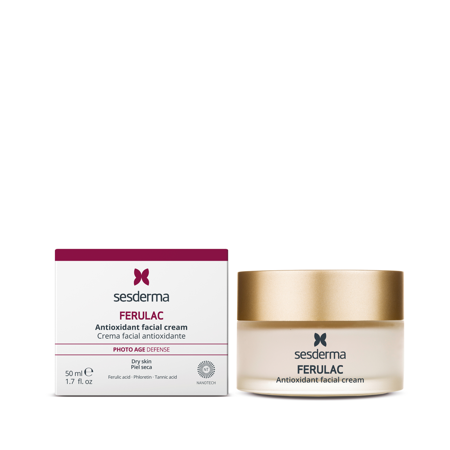 SESDERMA FERULAC ANTIOKSIDACINIS VEIDO KREMAS, 50 ML 1 SESDERMA FERULAC ANTIOKSIDACINIS VEIDO KREMAS, 50 ML