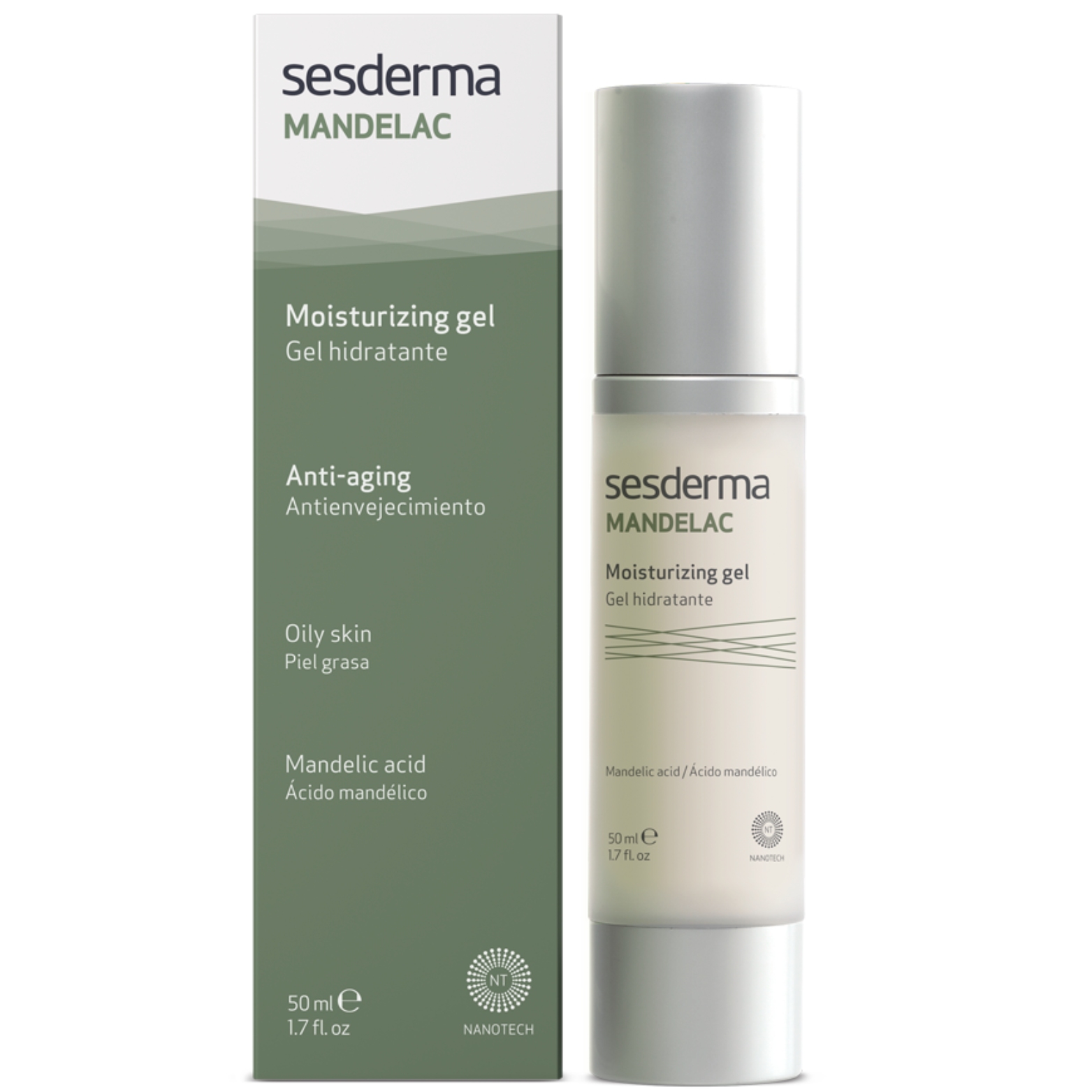 SESDERMA MANDELAC DRĖKINAMASIS GELIS JAUTRIAI ODAI, 50 ML 1 SESDERMA MANDELAC DRĖKINAMASIS GELIS JAUTRIAI ODAI, 50 ML