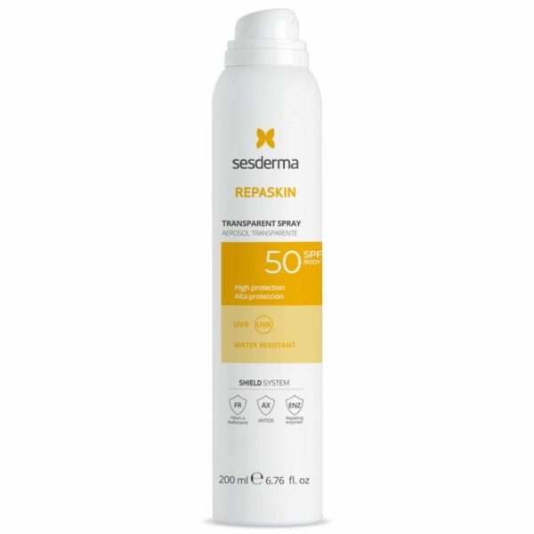 Sesderma Repaskin apsauginis purškiklis nuo saulės kūnui su SPF50, 200 ml