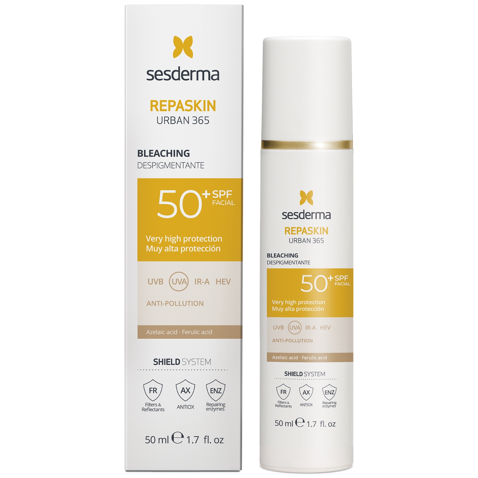 SESDERMA REPASKIN URBAN 365 APSAUGINIS VEIDO KREMAS SPF50+ PIGMENTUOTAI ODAI, 50 ML 1 SESDERMA REPASKIN URBAN 365 APSAUGINIS VEIDO KREMAS SPF50+ PIGMENTUOTAI ODAI, 50 ML