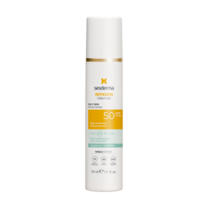 SESDERMA REPASKIN URBAN 365 APSAUGINĖ PRIEMONĖ SU SPF50 RIEBIAI ODAI, 50 ML
