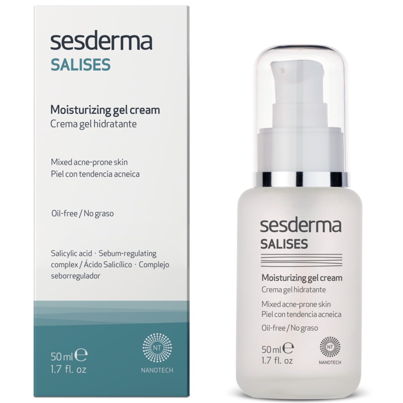 SESDERMA SALISES DRĖKINAMASIS GELINIS KREMAS Į AKNĘ LINKUSIAI ODAI, 50 ML 1 SESDERMA SALISES DRĖKINAMASIS GELINIS KREMAS Į AKNĘ LINKUSIAI ODAI, 50 ML