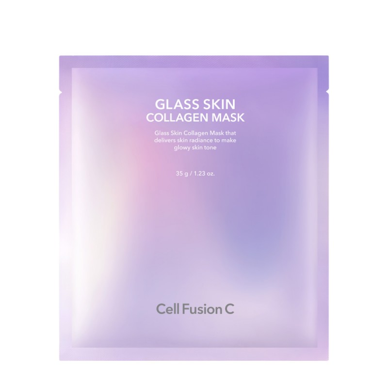 CELL FUSION C Skaistinanti hidrogelinė kaukė su kolagenu Glass Skin Collagen Mask 1 vnt.