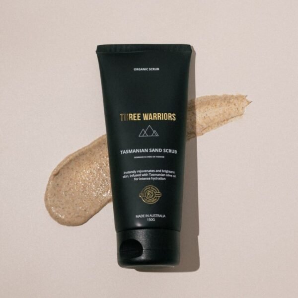 Three Warriors Tasmanijos smėlio kūno šveitiklis Tasmanian Sand Body Scrub