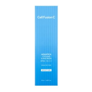 CELL FUSION C Vėsinantis ir drėkinantis kremas nuo saulės Aquatica Cooling Sunscreen SPF50+ PA++++