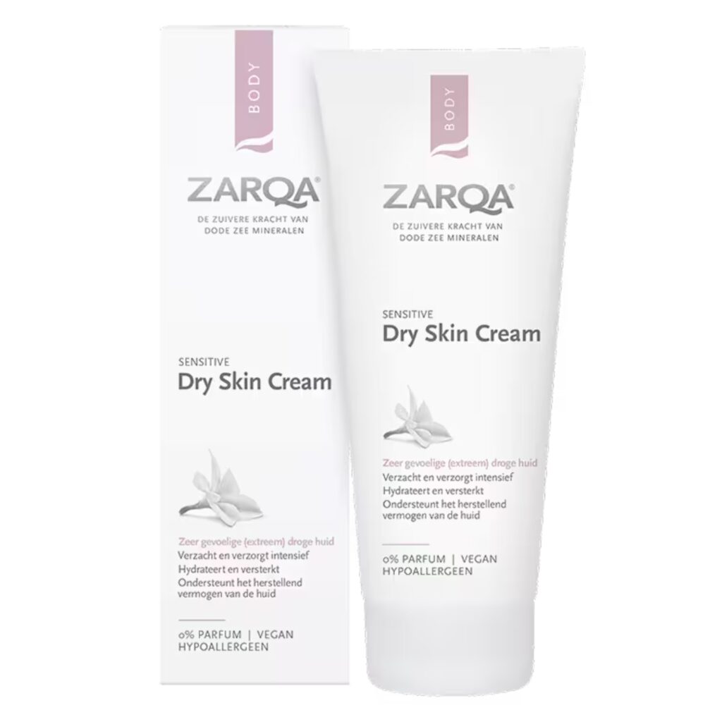 ZARQA KŪNO KREMAS SAUSAI IR JAUTRIAI ODAI, 200 ML